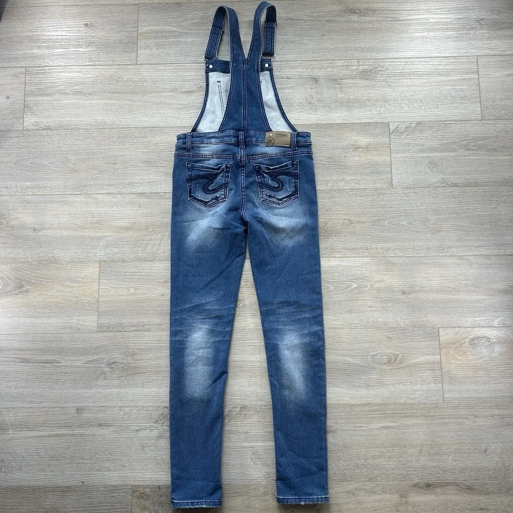 Silver Jeans Taylor Swift SWIFTIE Girls Youth Size‎ 14 Custom Denim Overalls